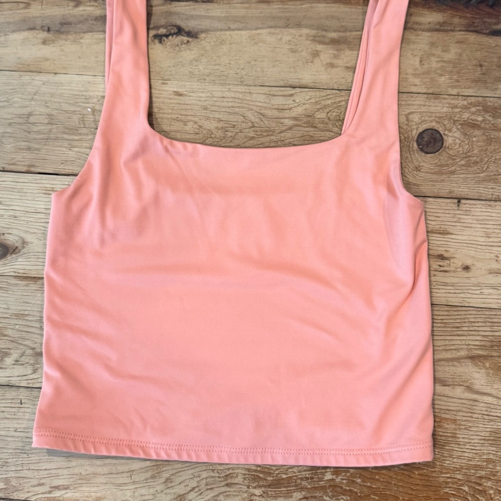 Forever 21 Peach Crop Tank Top